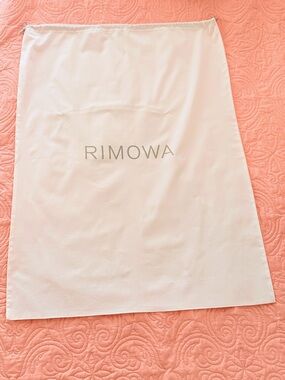 Authentic RIMOWA Large Dust Bag White Drawstring Luggage Storage Cover